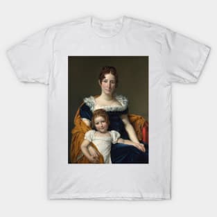 Portrait of the Countess Vilain XIIII and Her Daughter Louise by Jacques-Louis David T-Shirt